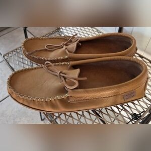 Men's Brown Leather Loafers Size 12